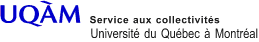 Logo UQAM - Service aux collectivités de l’Université du Québec à Montréal 